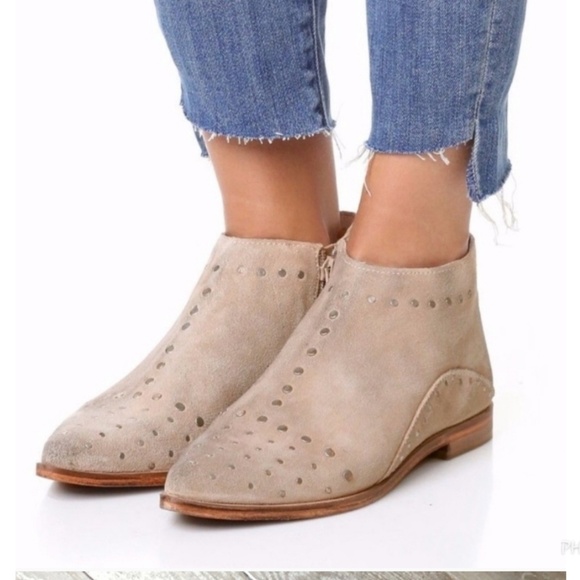 Free People Shoes - FREE PEOPLE Aquarian Wheatered suede booties